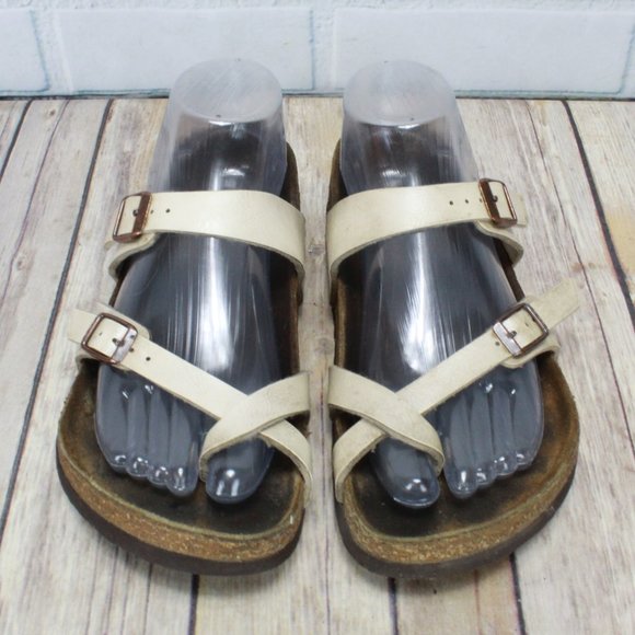 BIRKENSTOCK Mayari Toe Hug Slip-on Sandals Size 7 - Picture 5 of 9
